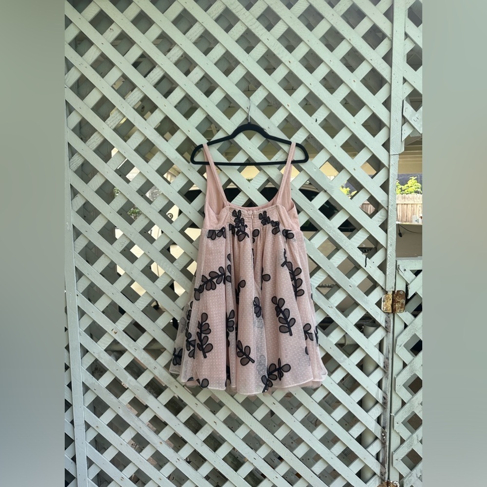Anthropologie Square-Neck Tulle Babydoll Mini Dress - Picture 6 of 6